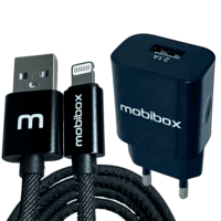 Carregador Tomada de Parede / Fonte - Saída USB 2.1A - Turbo + Cabo Lightning p/ iPhone com entrada USB - 1 metro - Original Garantia de 1 ano