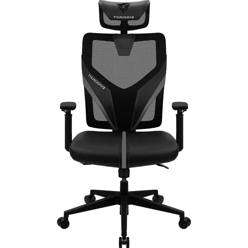 Cadeira Ergonomic Yama1 ThunderX3, Suporta até 120Kg, Preta