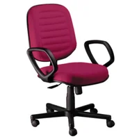 Cadeira Diretor Gomada Com Braços Linha Blenda Rosa