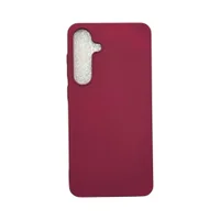 Capa Samsung S24 Plus Silicone Aveludada Capinha Colorida Capinha Anti Impacto Cor:bordo