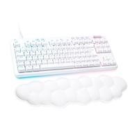 Teclado Mecânico Gamer Logitech G713 Switch GX Brown Tactile, RGB LIGHTSYNC, Apoio para Mãos em Formato de Nuvem, ABNT, Branco - 920-010701