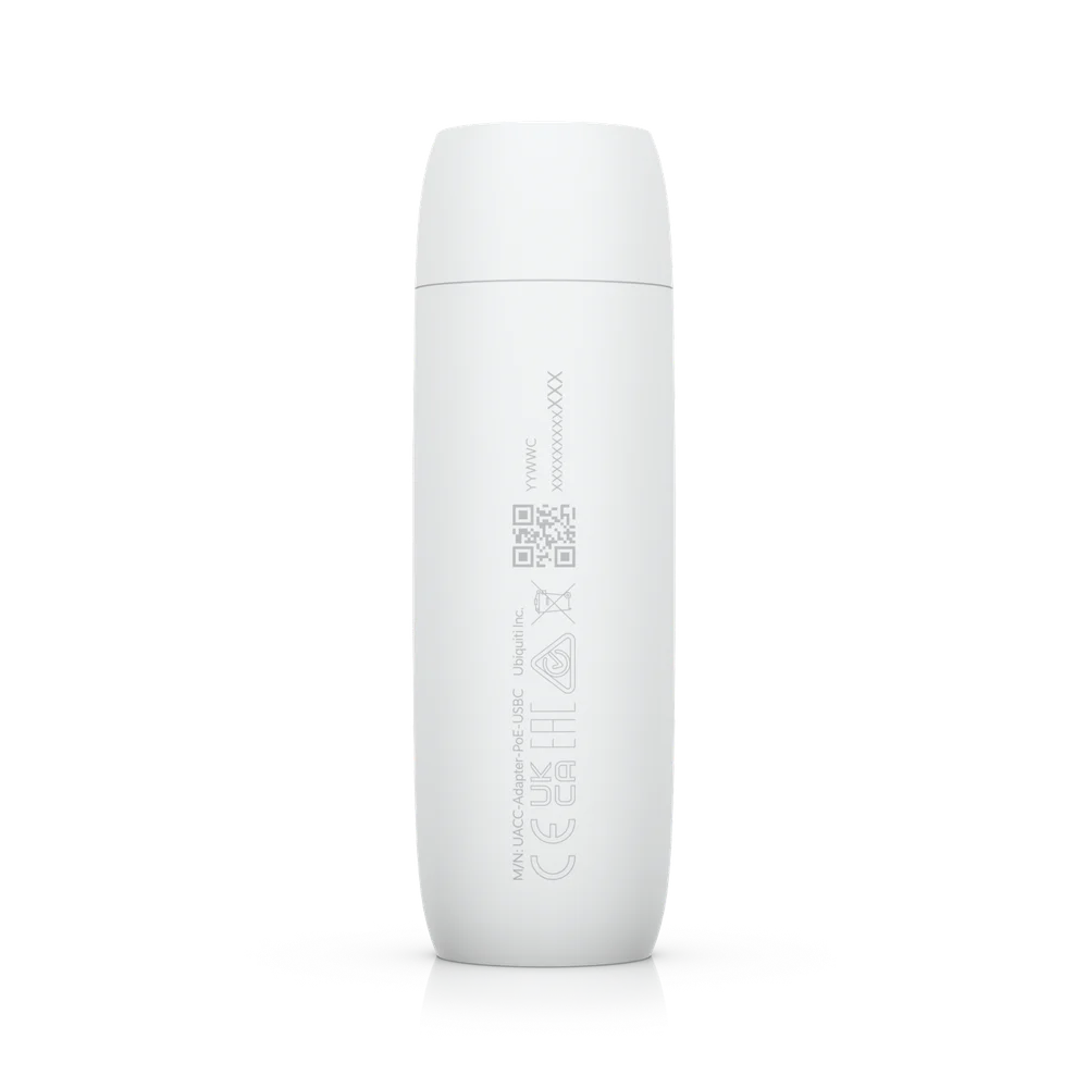 Adaptador Poe Para Usb-c 48v 5v 2a Compatível G4 Instantânea E Doorbell Pro Ubiquiti Uacc-adapter-poe-usbc