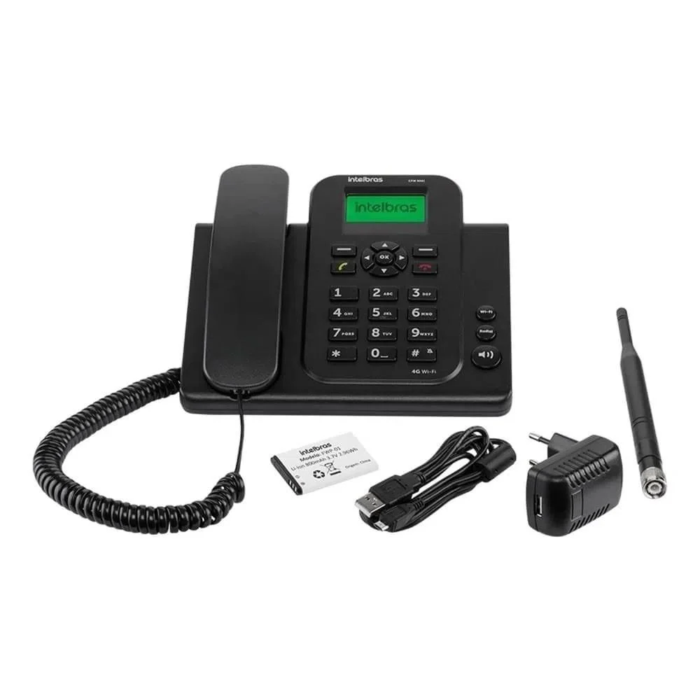 Telefone Celular Fixo Intelbras Cfw 9041, 4G, Com Wi-fi, Bivolt, Preto - 4119041