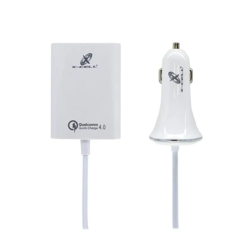 Carregador Veicular Com Extensor Usb X-cell Xc-kt-18