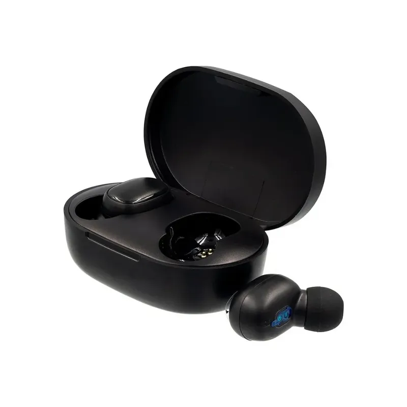 Fones Bluetooth Intra Auricular Tws Sem Fio Preto Com Case