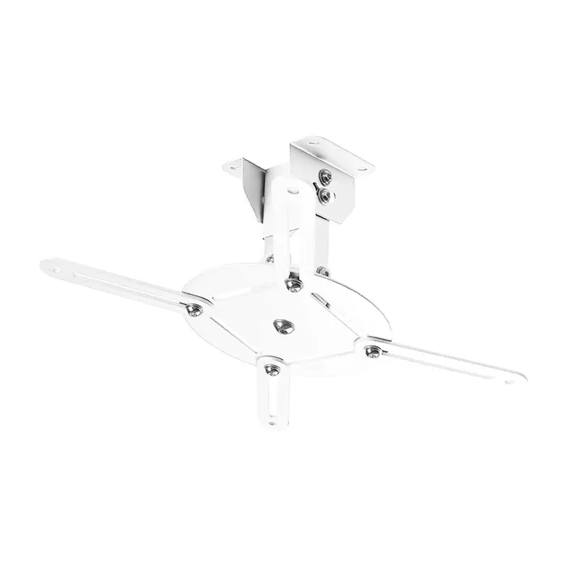 Suporte De Teto Branco P/ Projetor Datashow Ajuste De Ângulo