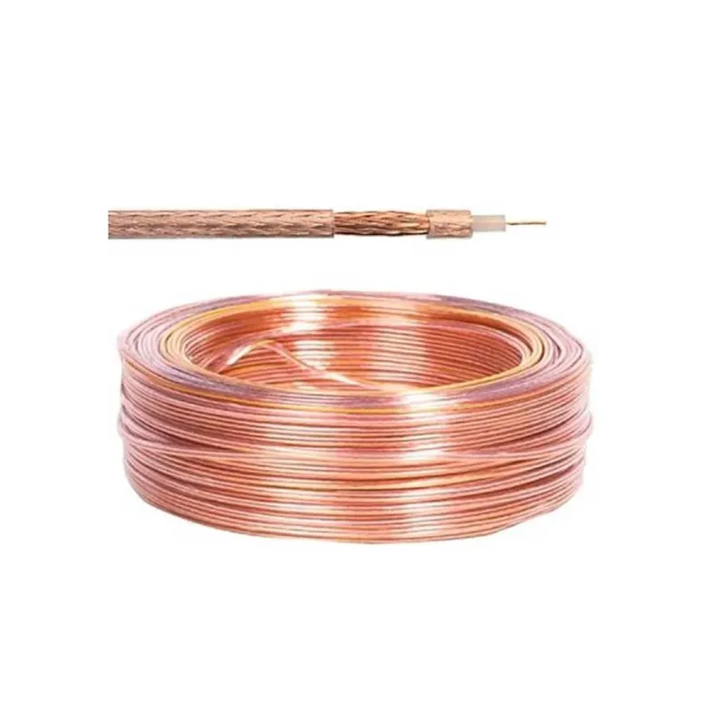 Cabo Coaxial Rg59 Cristal S/ Alimentacao 100mts