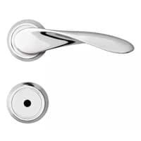 Fechadura Banheiro Mz420 St2 R225 55mm Roseta Cromado Wave Papaiz