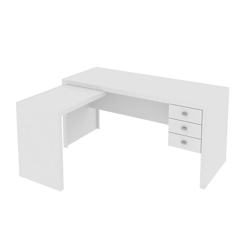 Escrivaninha Gran Belo Home Office, Para Escritório, MDP, Branco - ME4106
