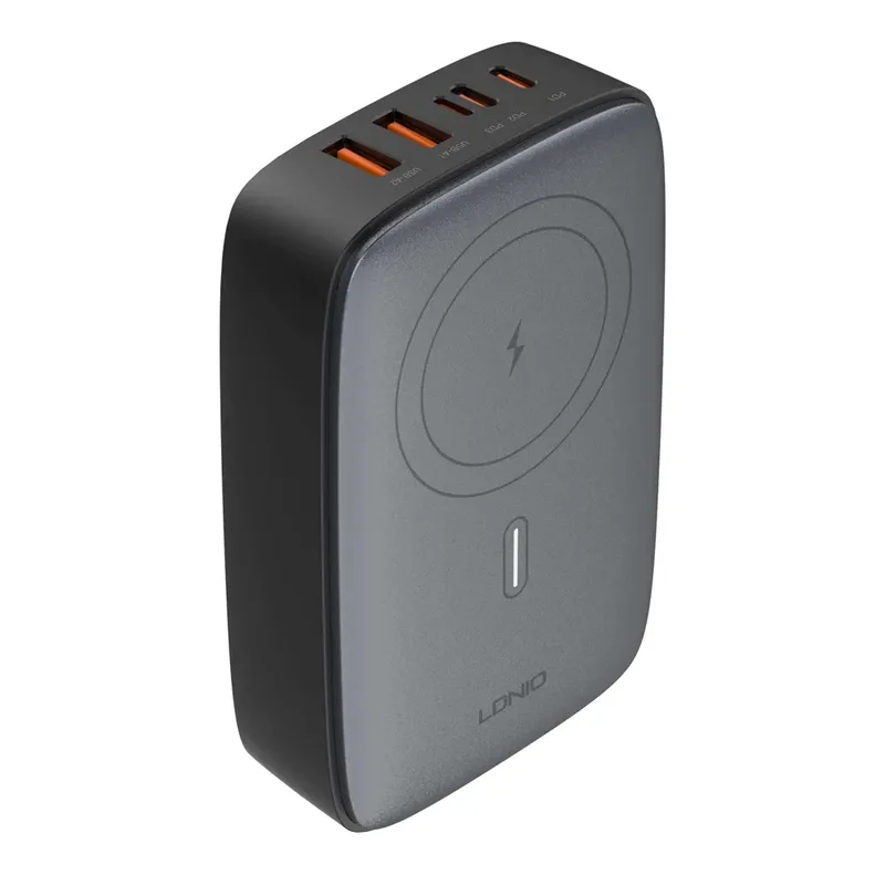 Carregador Ldnio 140w Gan 6in1 Turbo Pd Qc Desktop Preto