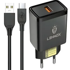Carregador Celular Lehmox Type C + Cabo Type C 30w