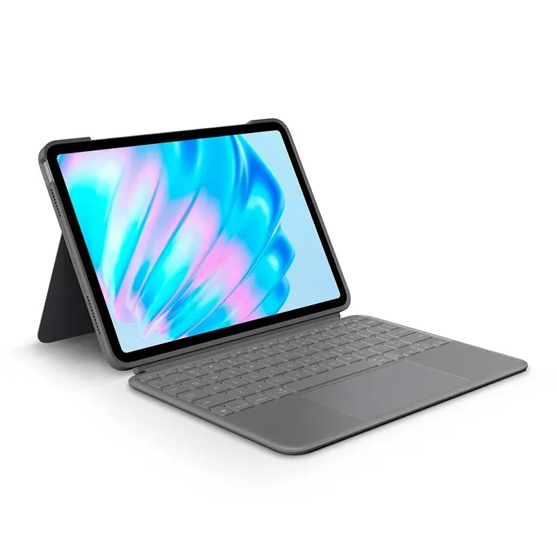 Capa Com Teclado Logitech Para Ipad 11" 5 E M2 Cinza - 920-012626