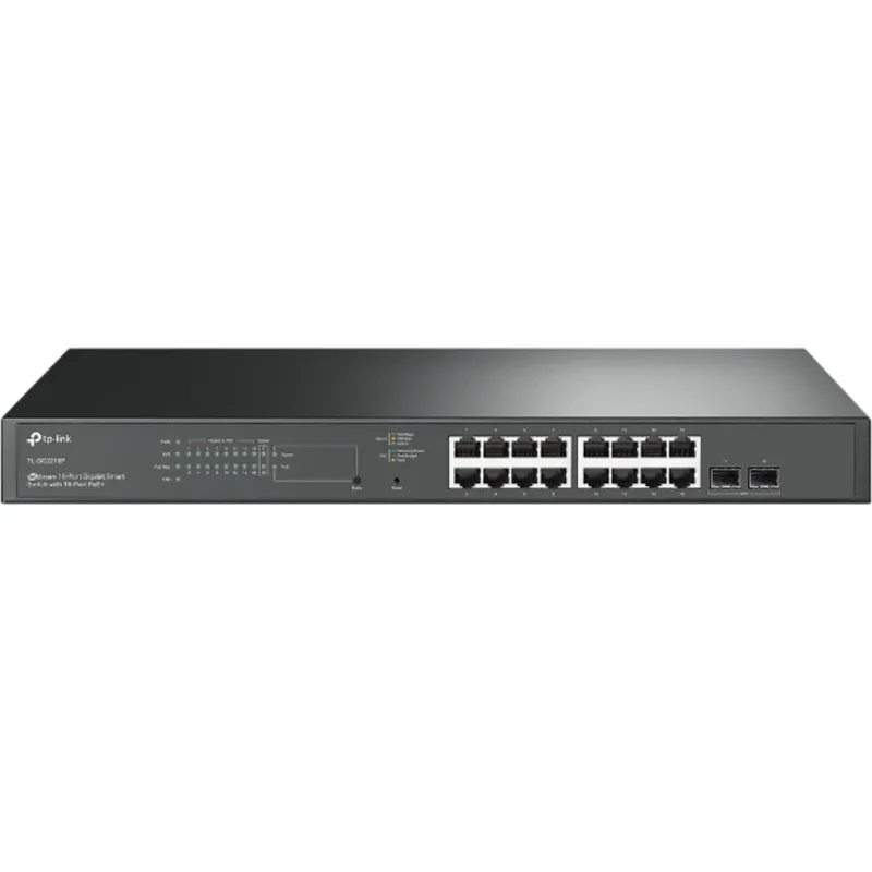 Switch 16 Portas Tp-link Tl-sg2218p 16 Portas Gigabit Poe+ C/2 Portas Sfp