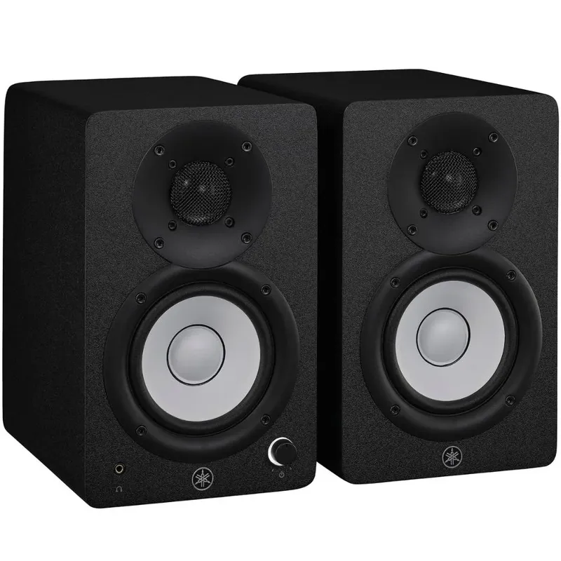 Par De Monitores De Estúdio Near Field Yamaha Hs4 Bass-reflex De 2 Vias Amplificador Classe D Preto