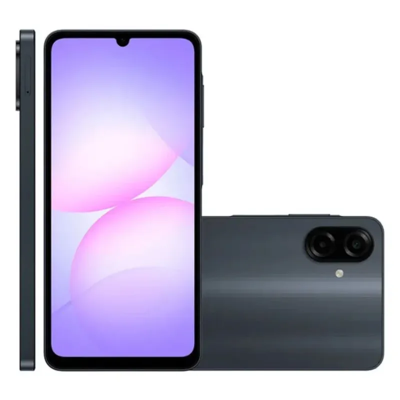 Celular Smartphone Samsung Galaxy A07, 128GB, 4gb Ram + Ram Plus Até 4gb, Preto - Sm-a075mzkrzto