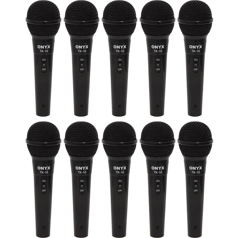 Kit 50 Microfones Dinâmicos TK 10