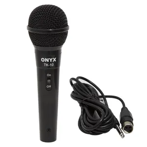 Microfone Dinâmico Com Fio Tk 10 Onyx
