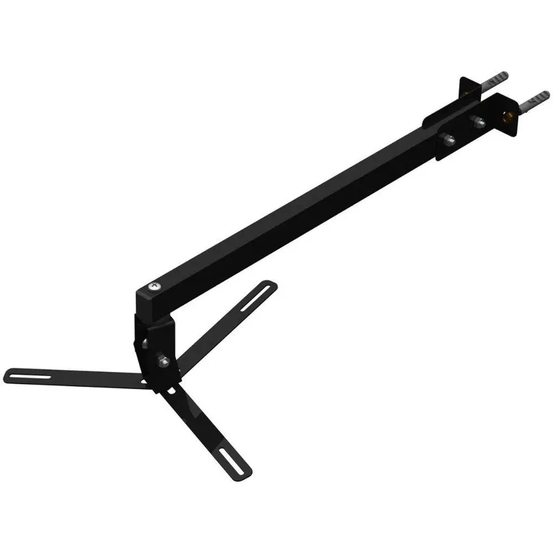 Suporte Projetor Datashow Mini LED Parede Braço 50 Cm - Preto