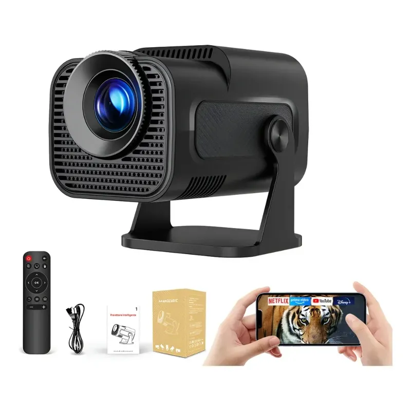 Projetor Smart Tv Portátil Wifi Tela Até 150 "