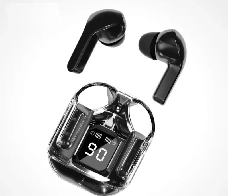 Fone De Ouvido Bluetooth Sem Fio Com Microfone Redução De Ruído LED Display Digital Esportivo Gamer