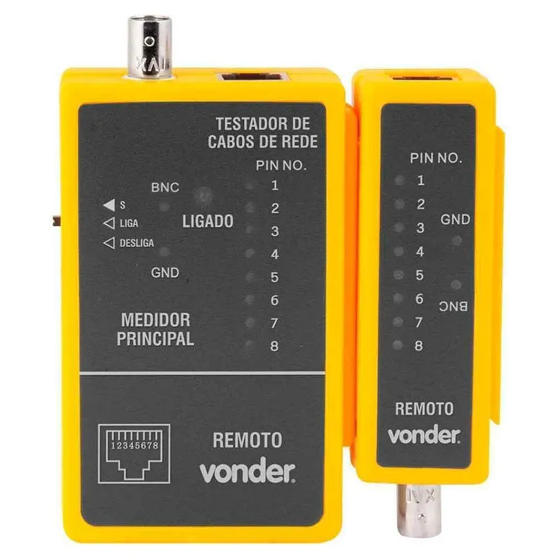 Testador Cabos De Rede Vonder, Rj45/coaxial