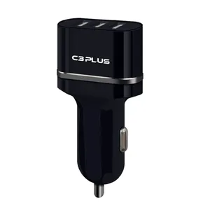 Carregador Veicular 3 Portas Usb 3.1a, Preto - Ucv-30bk - C3tech