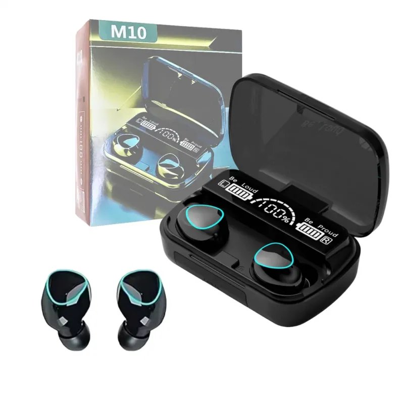 Fone De Ouvido Intra Auricular Bluetooth Com Case De Carregamento LED Digital