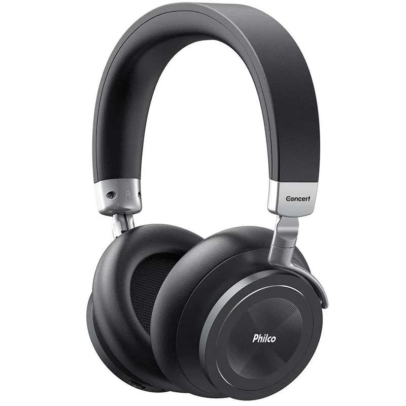 Fone de Ouvido Bluetooth Philco PFO05BTSG, Cancelamento de Ruído ANC, Drivers 40mm, Preto - 56605015