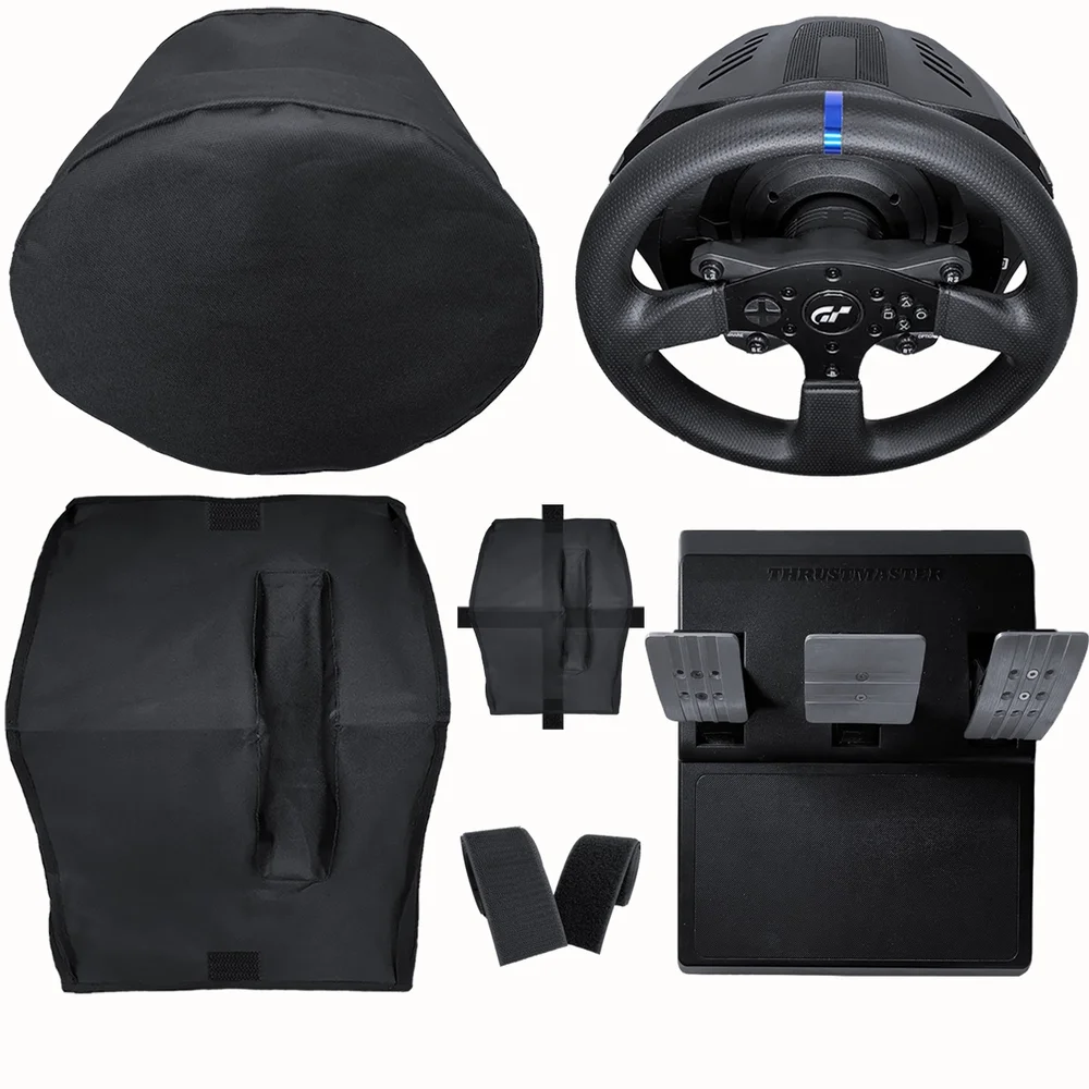 Kit Capas Protetoras Qualicapas Compatíveis C/ Volante E Base T300RS GT + Pedal T3PA + Câmbio TH8A-TH8S Thrustmaster