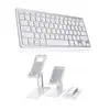 Teclado Bluetooth P/galaxy A8 X200/x205 10,5+ Sup Branco