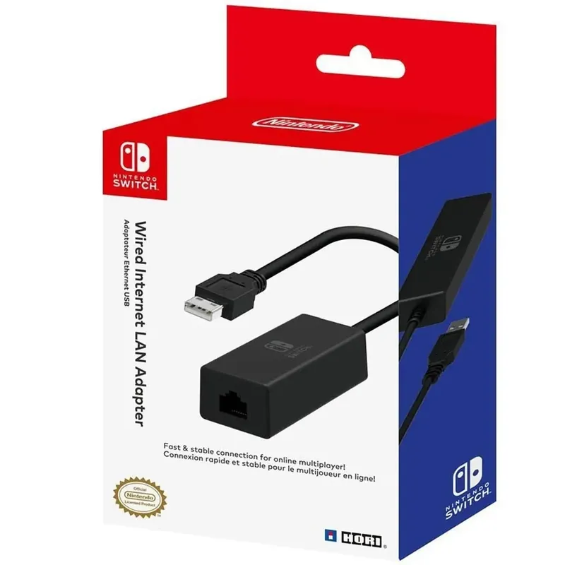 Adaptador Nintendo Switch Rj45 Lan Usb Hori