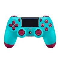 Controle Preto Sem Fio Compátivel Com Ps4 Cor Berry Blue - Oem