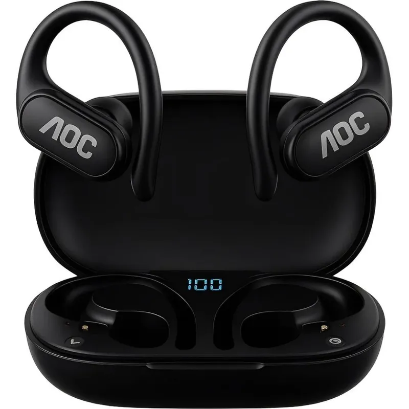 Fone De Ouvido Earbuds Clip V5.4 - Preto - Aoc