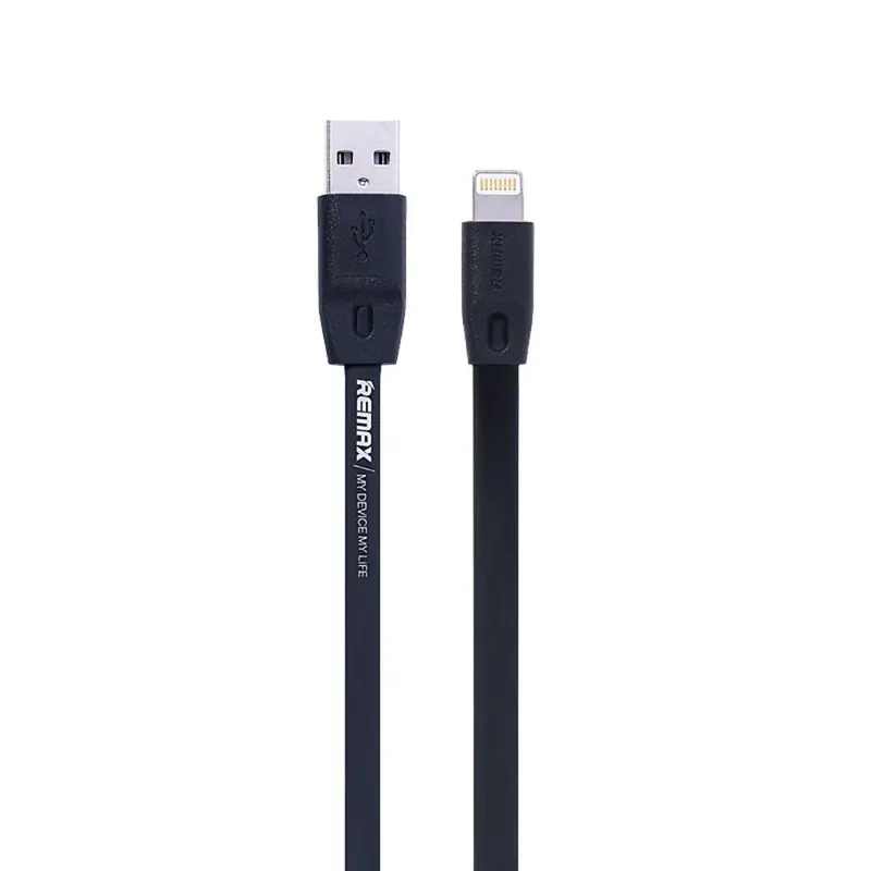 Cabo Flat Lightning Para USB Celular, 2 Metros, Preto - 24_2_0_u