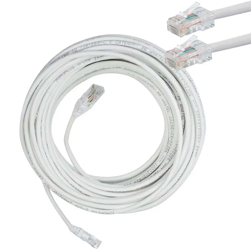 Cabo De Rede Anatel Furukawa Montado 30 Metros Cat5e Branco