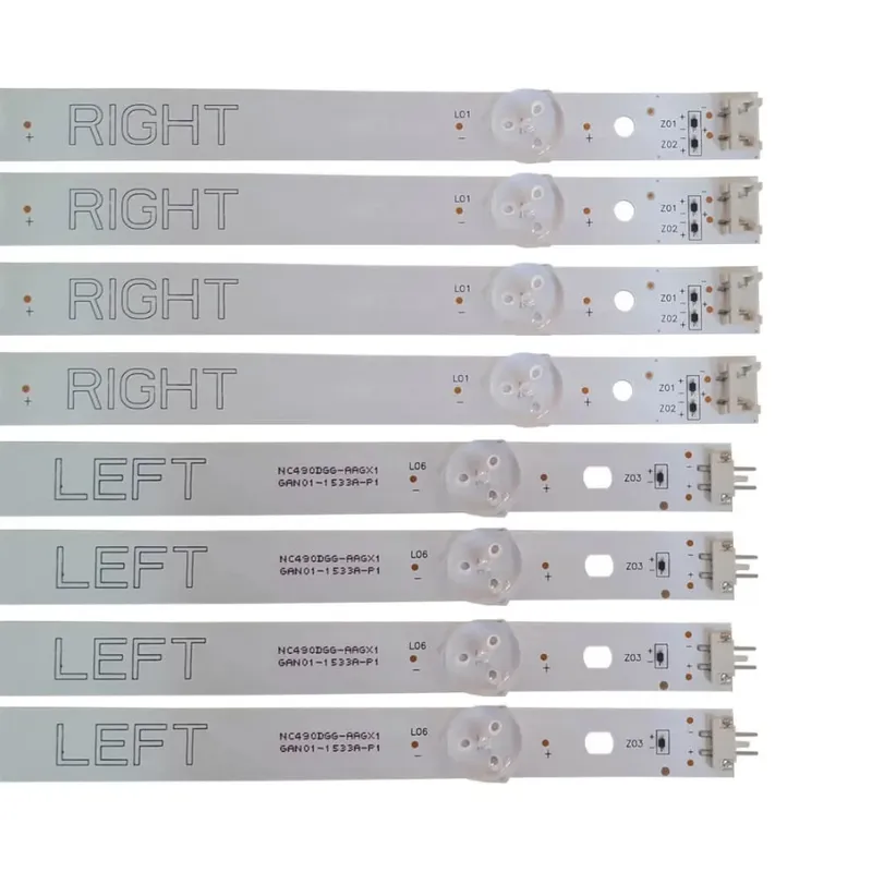 KIT 8 BARRAS DE LED TV 49" LG - AGM76589501 - ORIGINAL