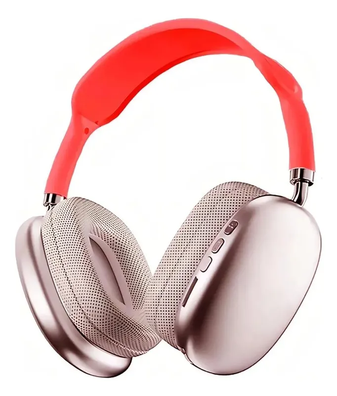 Fone De Ouvido Sem Fio Peining Bluetooth Com Microfone Air Top Pei-p9 Vermelho