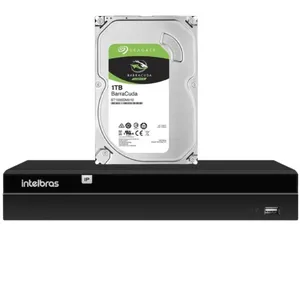 Kit Nvr Intelbras, Nvd 1404, Multi HD + HD 1TB