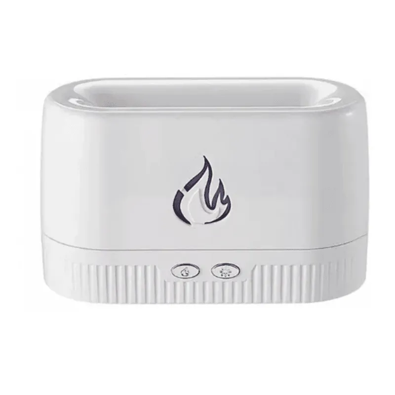 Umidificador e Aromatizador Bm Um607, De Névoa, Efeito Chamas, Silencioso, Bivolt, Branco