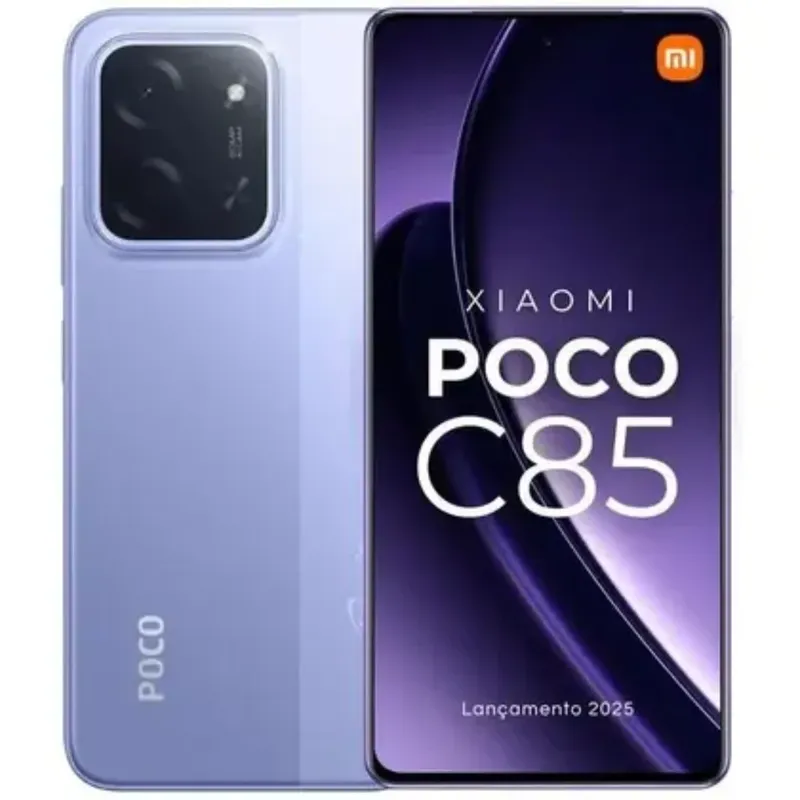Xiaomi Celular Poco C85 Nfc Tela De 6.9 " Bateria 6000 Mah Cor:roxo;tamanho:8GB/256gb