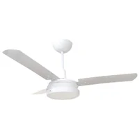 Ventilador LED Breeze Branco 110v 3 Pás Brancas