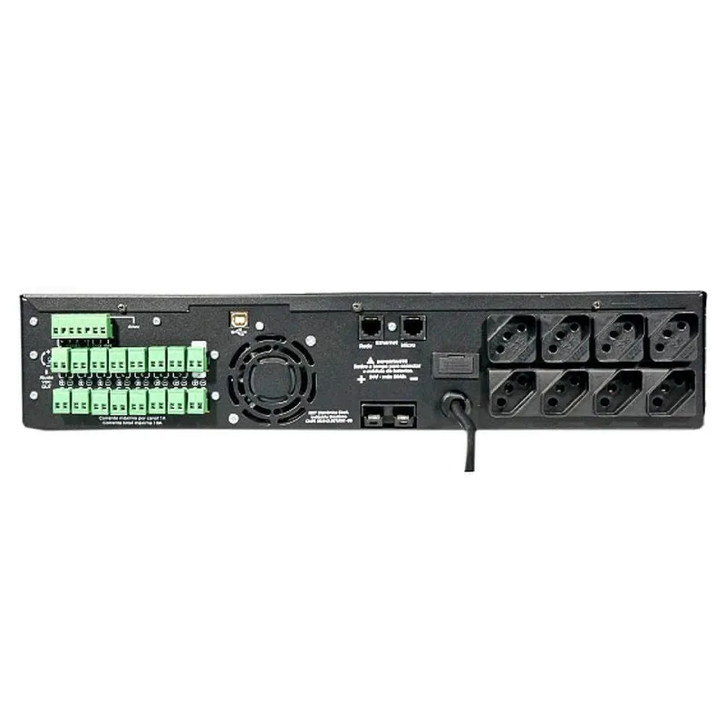 Nobreak Ragtech Quadri Seg, 1200VA, Rack 19, 16 Saídas, Para CFTV, 8 Tomadas, Trivolt-115V, USB, LAN RJ45 - 4265