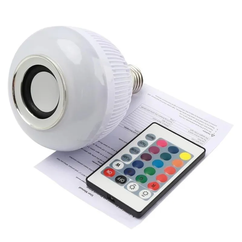 Caixa De Som Bluetooth, Lâmpada Musical Multicolorida, Led, Rgb