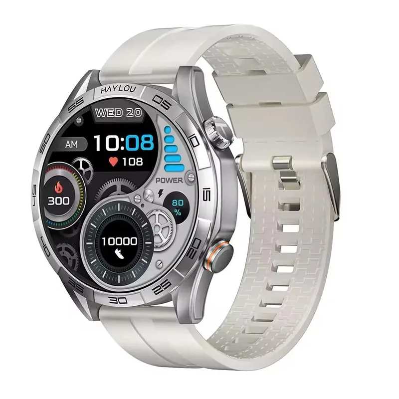 Smartwatch Haylou Solar 5 AmoLED Nfc A Prova Dagua Lançament - Branco