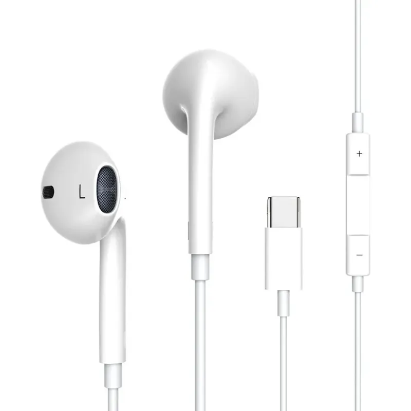 Fone In-ear Tipo C Cabo Reforçado Conexão Direta Som Hd