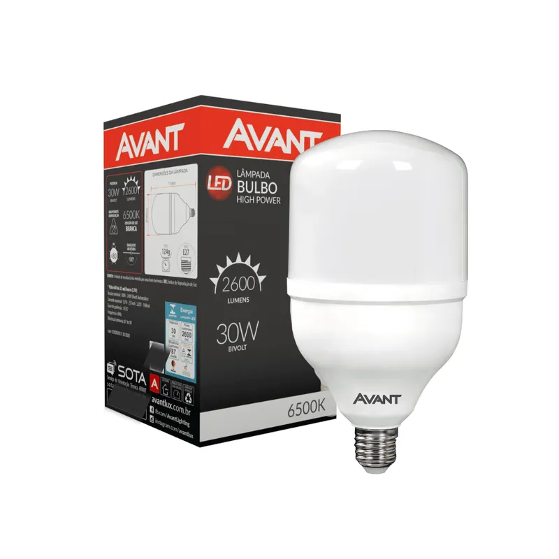Lâmpada LED Bulbo 50w Avant Luz Branca 6500k Alta Potência.