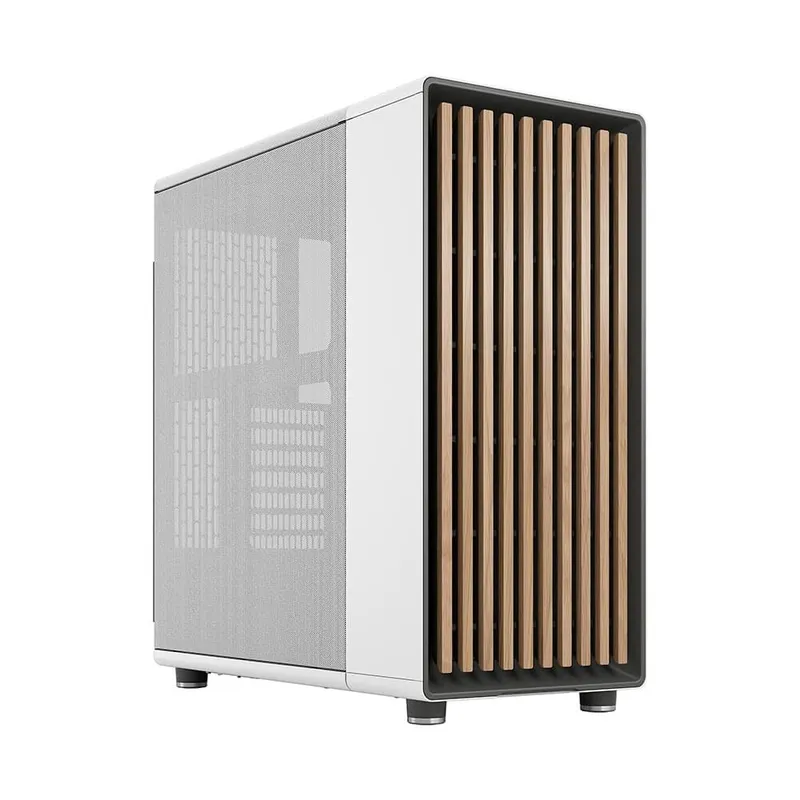 Gabinete Gamer Fractal Design North Chalk White Dark Glass Mid Tower Branco