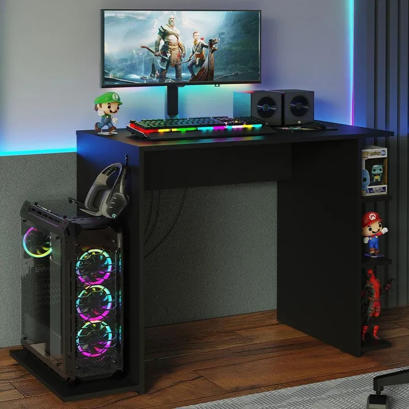 Mesa Para Computador Gamer Madesa, 9414,Preta