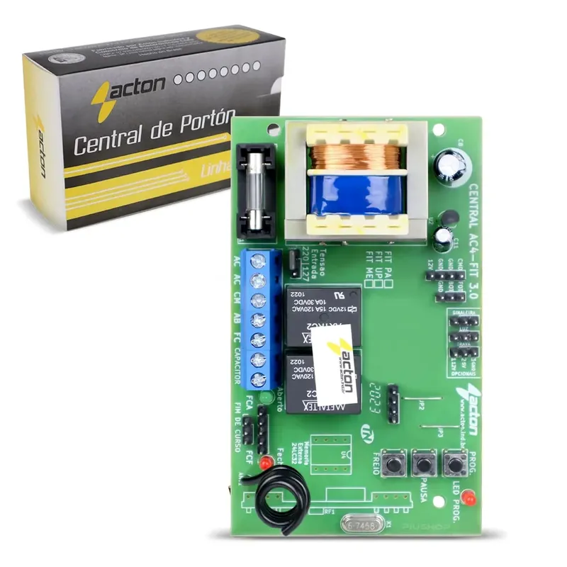 Central Para Motor De Portão Acton Ac4 Fit Pa