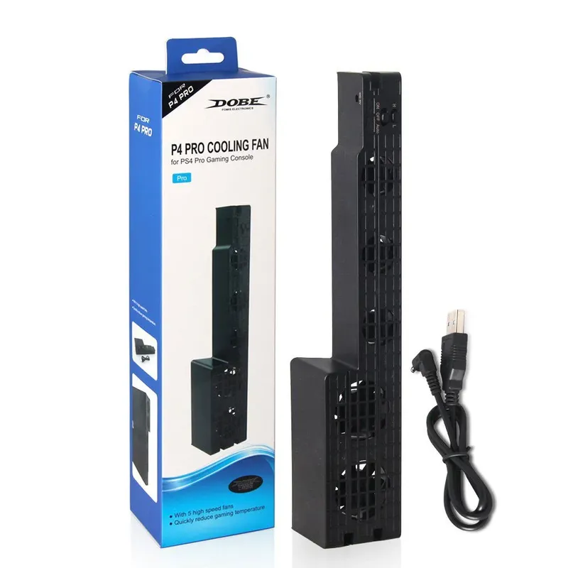 Super Cooler Playstation 4 Pro Exaustor 5 Ventoinhas Ps4